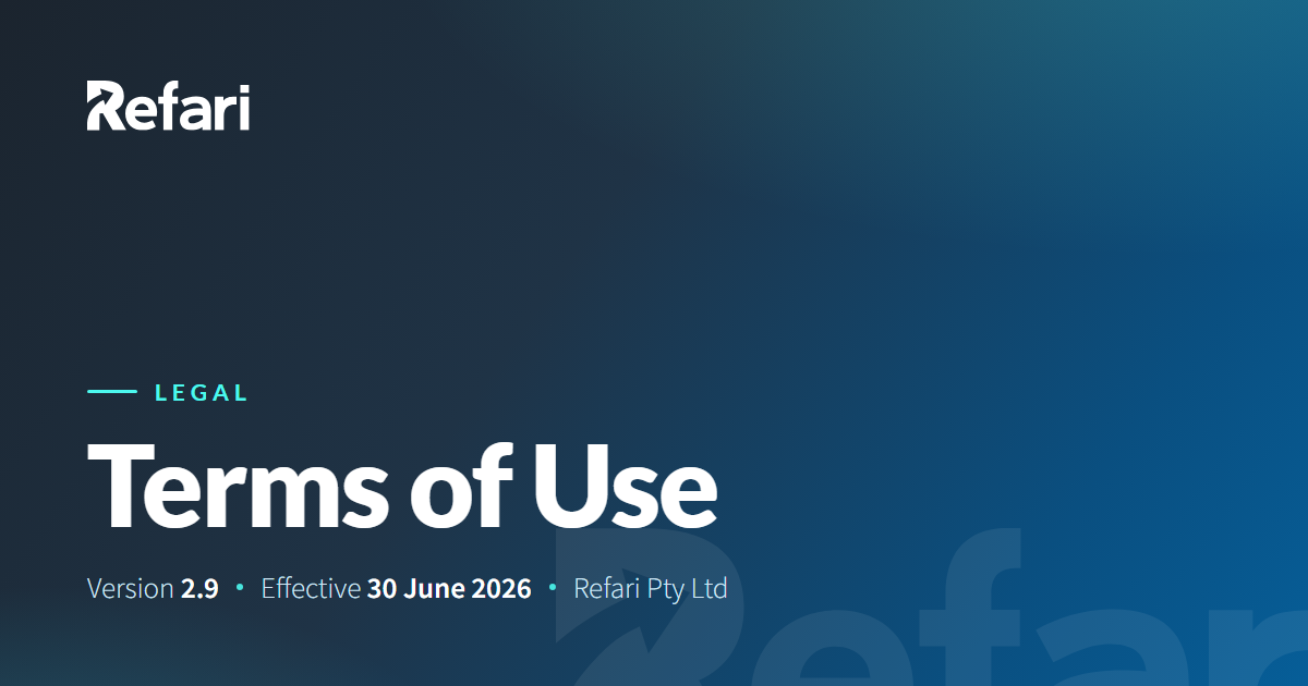 Terms of Use — Refari